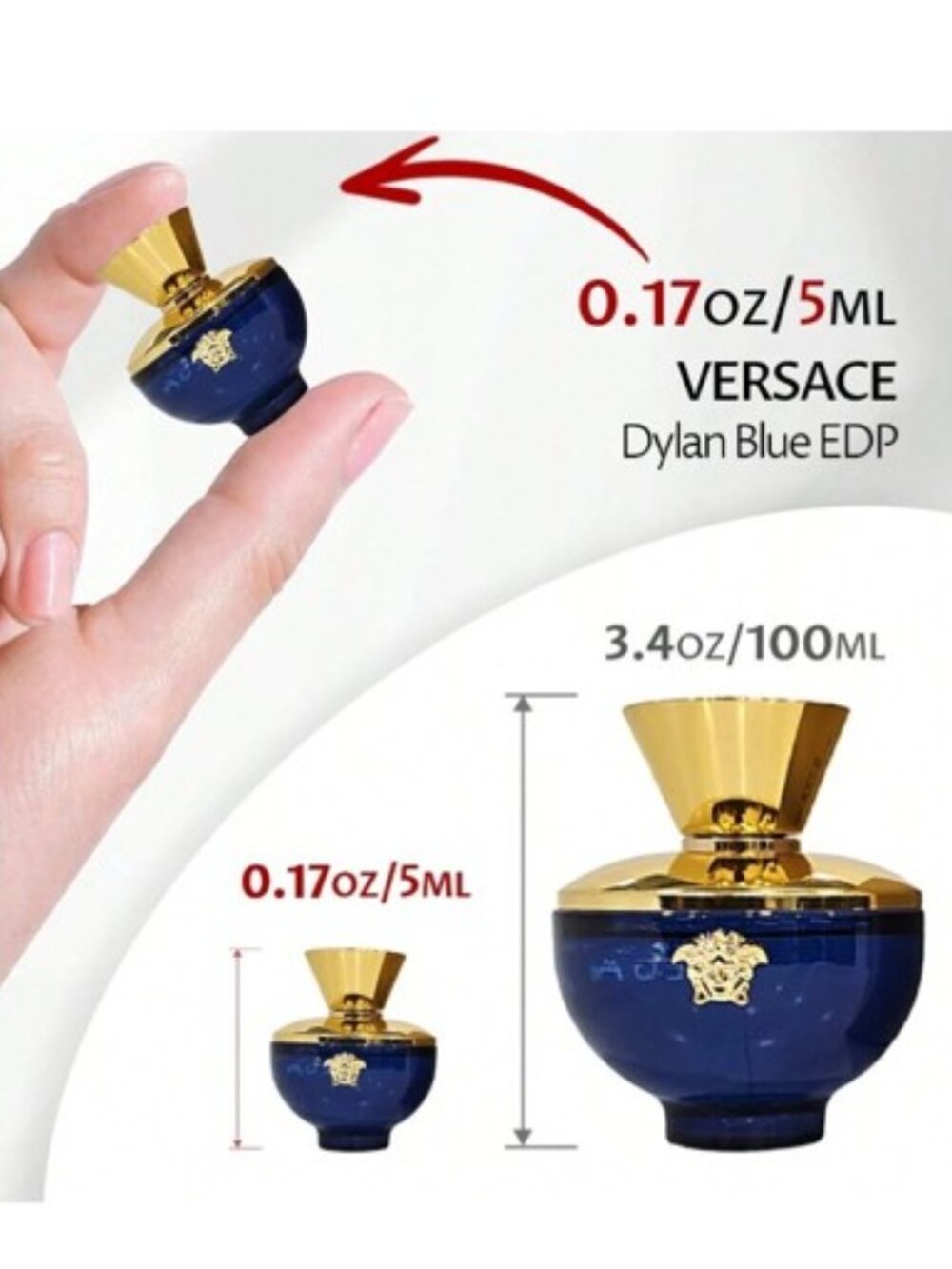 Versace Dylan Blue Pour Femme Eau De Parfum for Women 3.4 oz - BNIB - Picture 7 of 7